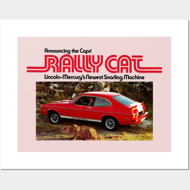 CAPRI RALLY CAT - advert Wall Art by Throwback Motors
